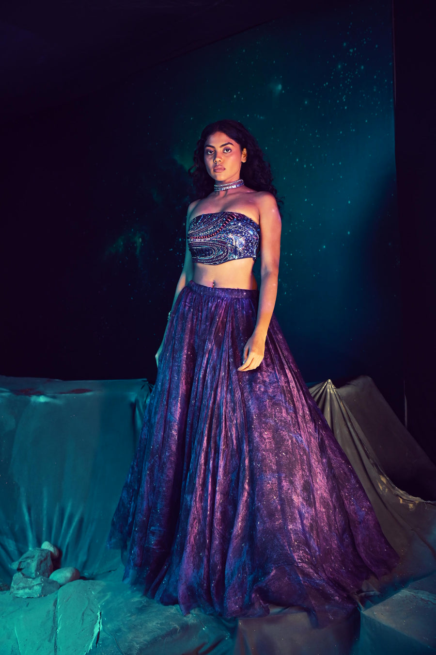 GALACTIC LEHENGA SET