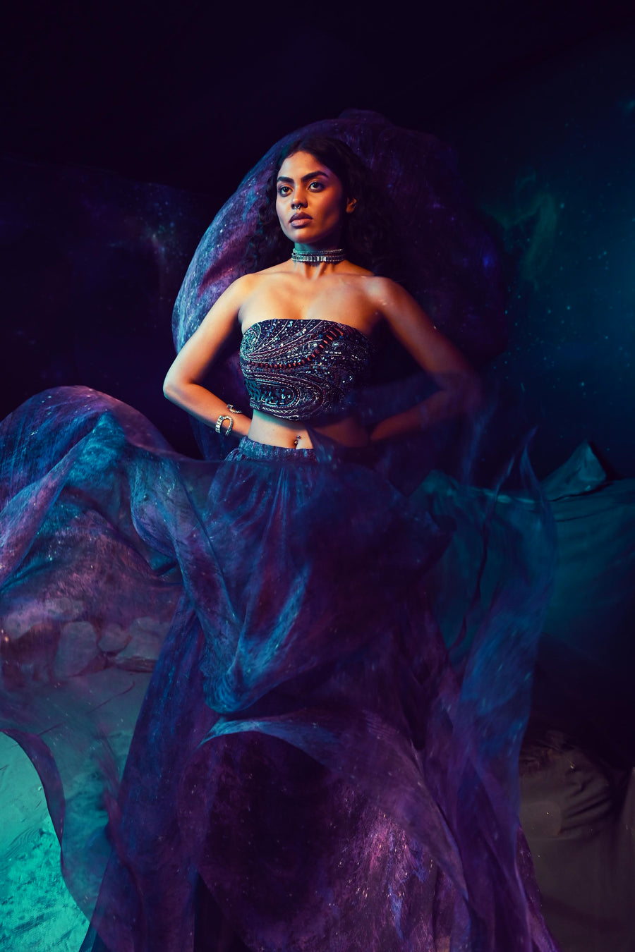 GALACTIC LEHENGA SET