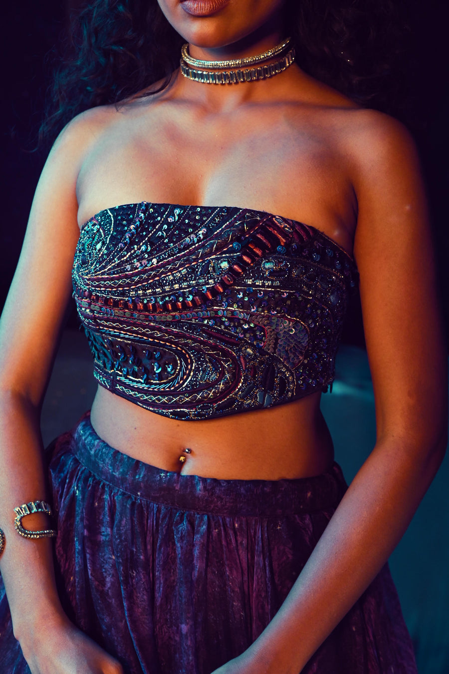 GALACTIC LEHENGA SET